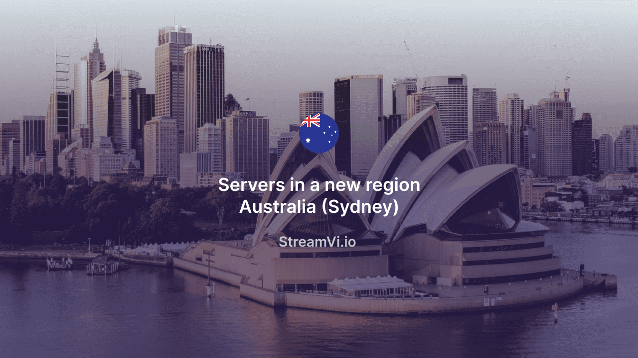 Added servers for restreaming in Australia (Sydney)